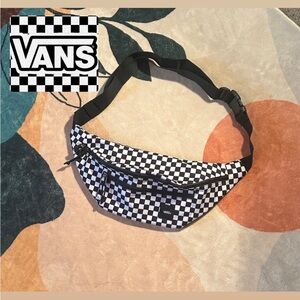 Vans Black and White Checkered Belt Bag